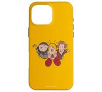 iPhone 16 Pro Max Home Alone Cartoon Kevin Harry and Marv Yellow Case