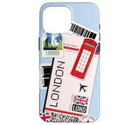 iPhone 16 Pro Max London Air Ticket Boarding Pass Plane UK England Travel Case