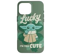 iPhone 16 Pro Max Star Wars Mandalorian Grogu Lucky I’m This Cute Green Case
