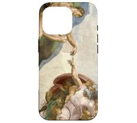 iPhone 16 Pro Michelangelo Creation Of Adam Sistine Chapel Art Phone Cover Case