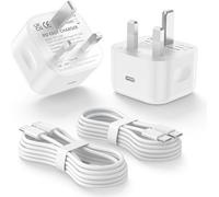 iPhone 17 16 15 Charger 2 Pack, iPhone17 Fast Charging 20W Plug USB C Fast Charge with USBC Cable Compatible with iPhone 15/16/16e/17/17 Air/17 Pro/17 Pro Max/17Air, iPad Pro/Air/Mini/11th/10th