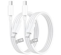 iPhone 17/16/15 Charger Cable, USB C to USB C Cable 1M 2Pack, 60W Type C Charger Cable Fast Charging USB C Charging Cable Fast Charge Lead Wire for iPhone 17/17 Pro/Air/16/16 Plus/15/15 Plus/15 Pro