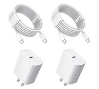 iPhone 17/16/15 Charger, USB C Charger,2Pack 20W Type C Fast Wall Charge Power Adapter,10FT 60W USB-C to C Cable for iPhone Air/17Pro Max/15/16 Pro Max,iPad Pro 12.9/11 inch,iPad Air 5/4th,AirPods Pro