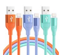 iPhone Charger 3Pack 10 FT Apple MFi Certified Lightning Cable Fast Charging iPhone Charger Cord Compatible with iPhone 14 13 12 11 Pro Max XR XS X 8 7 Plus SE iPad and More - Multicolor