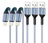 iPhone Charger 3pack 10FT Apple MFi Certified Nylon Braided Lightning Cable Fast Charging Long USB Charging Cable High Speed Transfer Cord for iPhone 14 13/12/11 Pro Max/XS MAX/XR/XS/X/8/7/Plus/6S