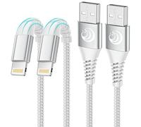 iPhone Charger Cable [1M+2M 2Pack] MFi Certified Lightning Cable Fast Charging Phone Cable Lead Nylon iPhone Charger Fast Charge USB Cable for iPhone 14 13 12 11 Pro Max XS Pro XR X 8 7 6 Plus SE2020