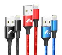 iPhone Charger Cable, 3Pack 2M Lightning Cable MFi Certified iPhone Charger Nylon iphone Charging Cable USB Long phone Fast Charging Lead for iPhone 14 13 12 11 Pro Max XS XR X 8 7 6 Plus 5 5s SE