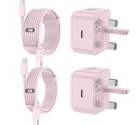 iPhone Charger Fast Charge 20W Fast Apple Charger with USB C To Lightning Cable 3M&2M for iPhone 14 13 12 11 Pro Max XS XR X 8 7 6 Plus 5, iPad and iPod,Pink