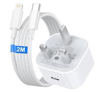 iPhone Charger Fast Charge, 20W iPhone Fast Charger Plug with 2M USB C to Light-ning Cable for iPhone 14 13 12 11 Pro Max/Mini/XS/SE/8, USB C Plug Phone charger USBC Power Adapter