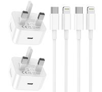 iPhone Charger Fast Charge 2Pack USB C Charger Plug Power Adapter and 2M USB C to Cable Lead Phone Charging for Apple iPhone 14 13 12 11 Pro Max XS XR X SE 8Plus, for ipad (white)