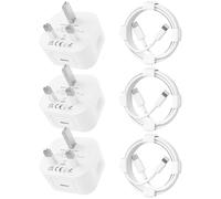 Apple Certified 3Pack 20W USB C iPhone Fast Charger with 6FT/1.8M USB C to Lightning Cable for iPhone 14/13/12/11 mini/Plus/Pro/Pro Max X/XR/XS