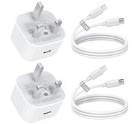 iPhone Charger Fast Charge for Apple iPhone 14 13 12 11 Pro Max Plus XS XR X 8, 2Pack 20W Fast Charging USB C Plug with MFi Certified USB C to Lightning Cable 1M iPhone Fast Charger Cable and Plug