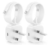 iPhone Charger Fast Charging, 2Pack 20W Phone USB C Fast Charger Plug with 2M USB C to Lightning Cable Lead for Apple iPhone 14 Pro Max/14 Plus/13 Pro/13/12 Mini/11/XS/XR/8/iPad/Air Type C Adapter