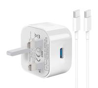 iPhone Charger for iPhone 17/17 Air/17 Pro Max/16/16e/16 Plus/15, USB C Charger Plug and Cable 1M USBC Fast Charging i Phone Type C Lead with Wall Plug UK for Apple 17/16/15 New Series/iPad
