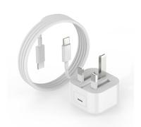 iPhone Charger Plug, 20W Super Quick Charging, Mfi Certified USB C Fast Wall Charger for iPhone 17/16/16 Plus/16 Pro/16 Pro Max/15/iPad Air/AirPods, Power Adapter with 2M USBC to Type-C Charging Cable