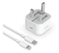 iPhone Charger Plug, MFi Certified 20W PD USBC Power Adapter UK Type C Fast Charger Plug with USB C to Lightning Cable 2m for iPhone 14/14 Plus/14 Pro Max/13/12/11/XS/XR/XS/8 Plus, iPad Air, AirPods