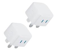 iPhone Charger Plug USB C Plugs UK 25W Dual USBC Fast Charge Compatible with iPhone 17 Pro Max Air 16e 16 Plus 16 Pro Max 15 14 13 12 11,New i Phone 16 Fast Charge Plugs 2 Type C Port Adaptor UK,2Pack