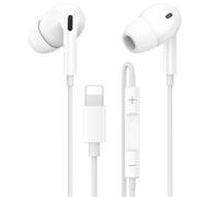 iPhone Headphones Wired,[MFi Certified] Wired In-Ear Earphones Built-in Microphone and Volume Control, Lightning Headphones Compatible with iPhone 14/14 Pro/14 Plus/13/12/11/XR/XS/X/8/7/SE