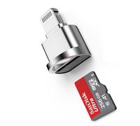 iPhone Lightning SD Card Reader Adapter,[Apple MFi Certified] Mini Lightning to Micro SD/TF Card Reader Viewer Adapter for iPhone 14 13 12 11 Pro Max XS XR X 8 7 6 iPad,Support iOS and exFAT FAT32