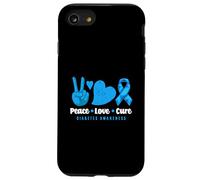 iPhone SE (2020) / 7 / 8 Peace Love Cure Diabetes Type 1 Diabetes T1D Diabetes Case