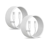 iPhone USB C Charger Cable 3m 2Pack,60W usb c to usb c Cable Fast Charging White Original Fast Charge Type C cable Lead for iPhone 17 Pro Max/16/Pro/15 Plus,MacBook Air,iPad Pro,Xiaomi,Huawei,Samsung