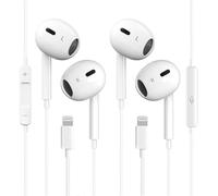 iPhone Wired Earbuds Earphones 2 Pack, APPLE MFi Certified In Ear Lightning Headphones Compatible with iPhone 14/13/12/11/8/7/X/Pro/Pro Max iPad (White)