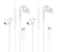 iPhone Wired Headphones USB C for iPhone 17 Pro Max Air 16e 16 Pro Max 16 Plus 15 Pro 15 Earbuds Wired, 2Pack Type C Corded Earphones Wire Ear Buds for Samsung Galaxy S25 S24 A17 A56 A16,Pixel 10 9 8