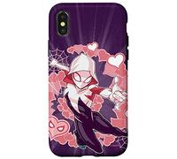 iPhone X/XS Marvel Spider-Man Into the Spider-Verse Gwen Stacy Hearts Case