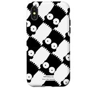 iPhone X/XS The Simpsons Bart Simpson Black and White Checkered Case