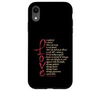 iPhone XR 1 Corinthians 13 Bible Verse Love is Patient Love is Kind Case