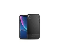 TECHGEAR iPhone XR Case - [Raven Case] Flexible Shockproof TPU Slim Fit Case Cover - Carbon Fibre Detail Soft Flexible Protective Shell Guard Case Compatible with Apple iPhone XR 6.1"