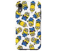 iPhone XR Minions Different Emotions Minions Pattern Logo Case