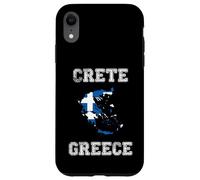 iPhone XR Retro Crete Greece Distressed Greece Flag Case