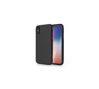 TECHGEAR CarbonFi Case Compatible with iPhone XS/X - Flexible, Shockproof, Slim Fit, Soft TPU Protective Shell Cover with Carbon Fibre Design Compatible with Apple iPhone X & XS