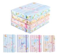Ipienlee Mini Pocket Notebook Rabbit Cartoon Hardcover Notebooks Little Diary Note Pads Lined Memo Pad Cute Small Journal Notepad A7 Size 3 x 4 inch Pack of 4