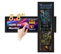 iPitstBit 8.8 Inch Touchscreen Monitor, 1920x480 PC Temperature Display, PC Sensor Panel Display, IPS USB Mini Screen for Raspberry Pi, AIDA64 CPU RAM Data Monitor ARGB Computer Case