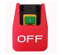 IPKAAAAD Emergency Stop Switch KJD17B-16 220V 4Pin 5Pin NVR Electromagnetic Pushbutton Switch Large Flap Woodwork Machine Industrial Push Button Switches(4Pins-220V)