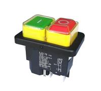 IPKAAAAD Emergency Stop Switch Waterproof Electromagnetic Switches Industrial Maintaining Pushbutton Switch KJD17B 5Pins 16A
