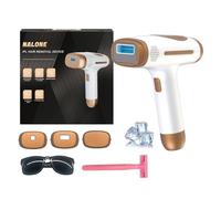 IPL Hair Removal Devices, NALONE Laser Hair Removal Device 999.999 Flashes for Women/Men, Up to 1200NM Wavelength, Two Mode, High Energy Levels Painless Laser Hair Removal for Whole Body (Brown)