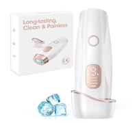 IPL Laser Hair Removal Device for Women and Men, Ice Cooling Painless Laser Hair Remover for Bikini Line, Face, Body, Unlimited Flash, 9 Levels, 3 Modes, Salon Quality Result at Home