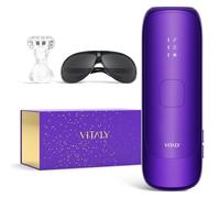 IPL Laser Hair Removal Device For Women: Permanent Hair Removal With Ice-Cooling Care Function, to 999,999 Flashes Nearly Painless & Long-Lasting Results For Fast Full Body, Holiday Gifts Purple