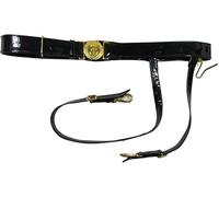IPL RN Royal Navy Sword Belt RN Naval Belt Black PVC Patent (Size-36)