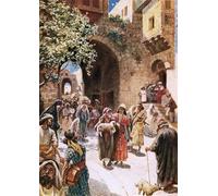 IPLUPJDY Abstract Painting Vintage Canvas Painting Wall Poster Absalom Steals the Hearts of the People by William Brassey Hole Portrait Image for Home Decor 60x90cm