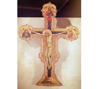 IPLUPJDY Abstract Painting Vintage Canvas Painting Wall Poster Crucifix by Giotto Di Bondone Portrait Image for Home Decor 60x90cm