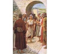 IPLUPJDY Abstract Painting Vintage Canvas Painting Wall Poster David Summoned Before Samuel by Harold Copping Portrait Image for Home Decor 60x90cm