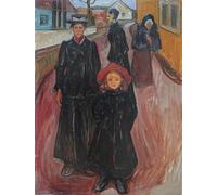IPLUPJDY Abstract Painting Vintage Canvas Painting Wall Poster Famous Picture by Edvard Munch Portrait Image for Home Decor 60x90cm