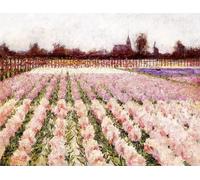 IPLUPJDY Abstract Painting Vintage Canvas Painting Wall Poster Field of Flowers by George Hitchcock Portrait Image for Home Decor 60x90cm