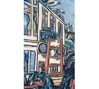 IPLUPJDY Abstract Painting Vintage Canvas Painting Wall Poster Genius by Max Beckmann Portrait Image for Home Decor 60x90cm