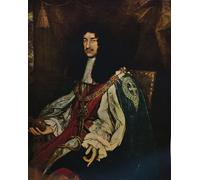 IPLUPJDY Abstract Painting Vintage Canvas Painting Wall Poster King Charles Ii by Michael Wright Portrait Image for Home Decor 60x90cm