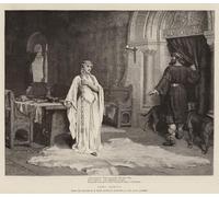 IPLUPJDY Abstract Painting Vintage Canvas Painting Wall Poster Lady Godiva by Edmund Blair Leighton Portrait Image for Home Decor 60x90cm